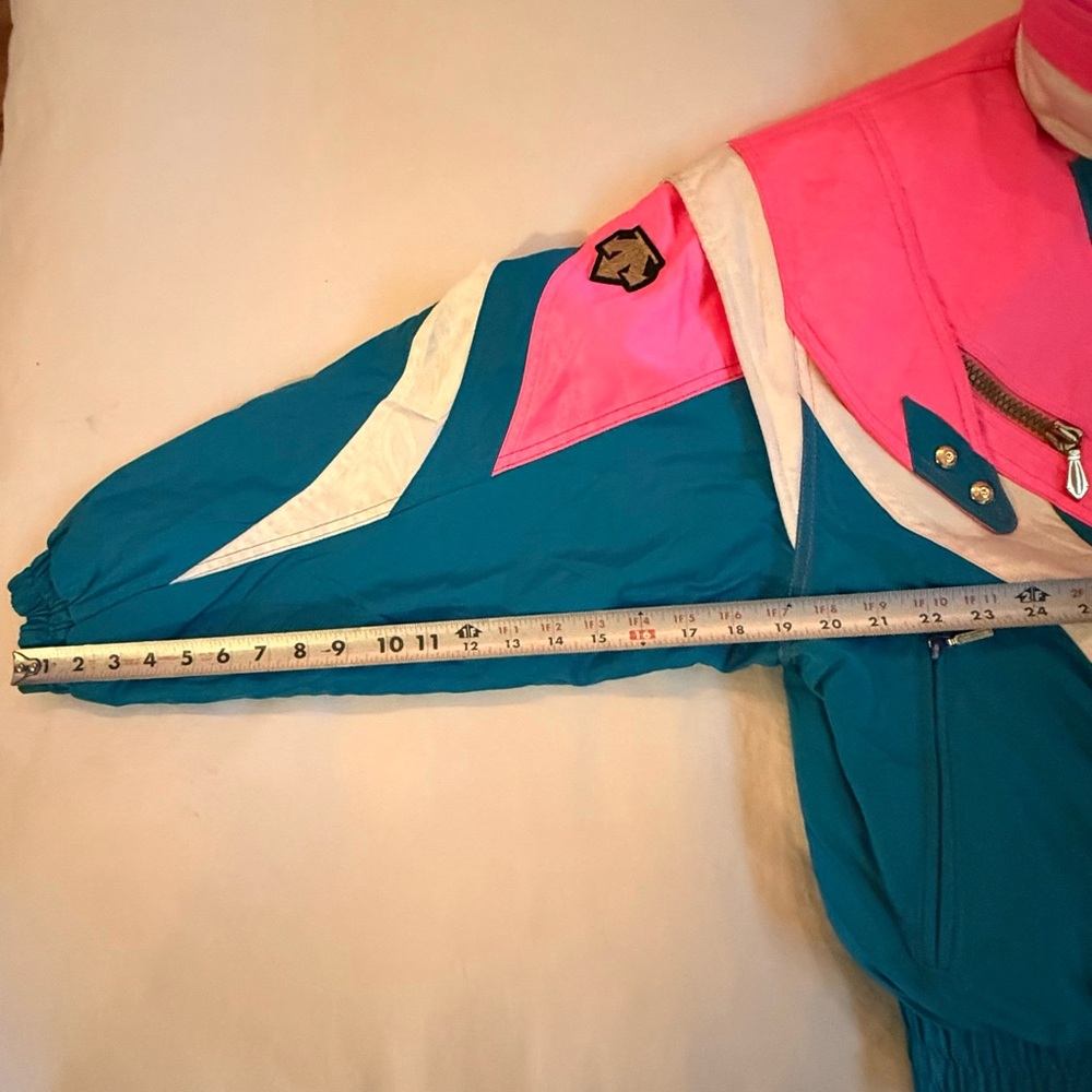 Descente Pink & Turquoise Ski Jacket - Picture 14 of 15